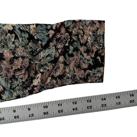 VTG Betsy's Things 90s Shoulder Pads Long Sleeve Drop Yoke Floral Cottagecore S - Picture 7 of 9